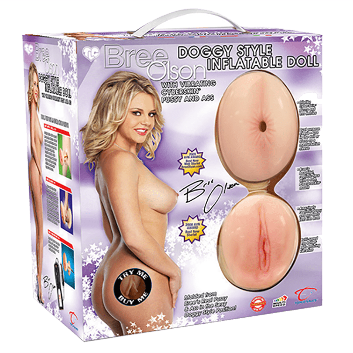 Bree Olson Doggy Style Inflatable Doll with Vibrating CyberSkin Pussy & Ass - Topco Wholesale