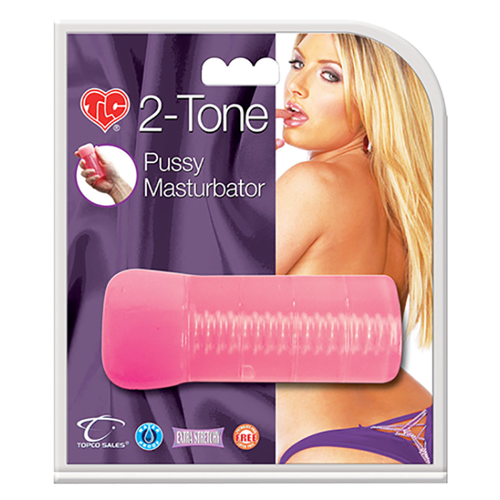 TLC 2-Tone Pussy Masturbator, Pink - Topco Wholesale