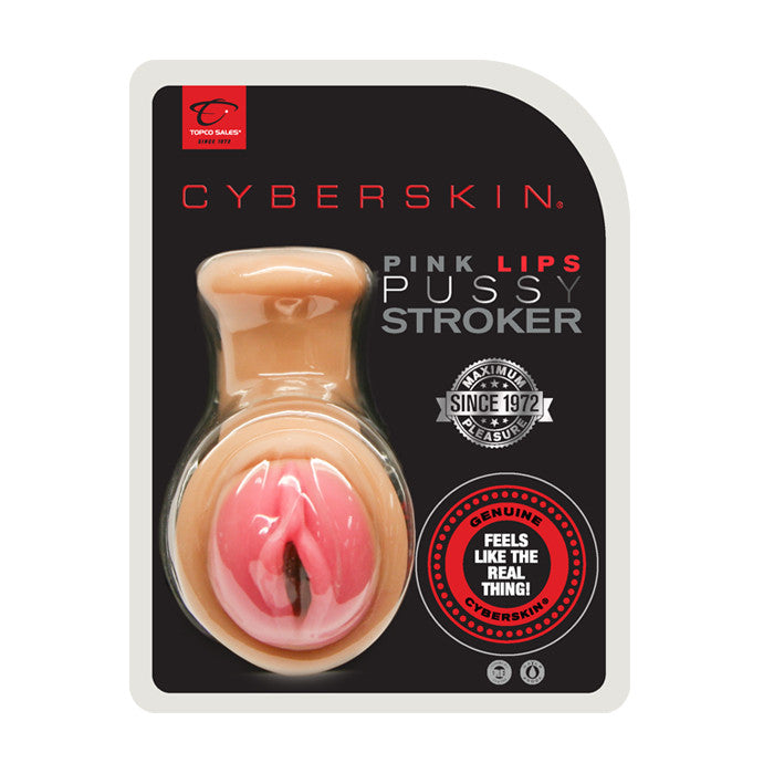 CyberSkin® Pink Lips Pussy Stroker - Topco Wholesale