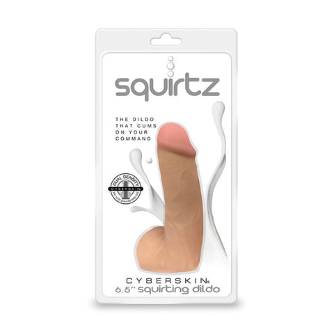 Squirtz CyberSkin® 6.5" Squirting Dildo - Topco Wholesale