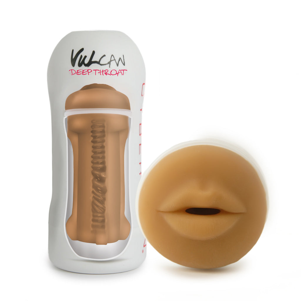 Cyberskin Vulcan Deep Throat, Mocha - Topco Wholesale