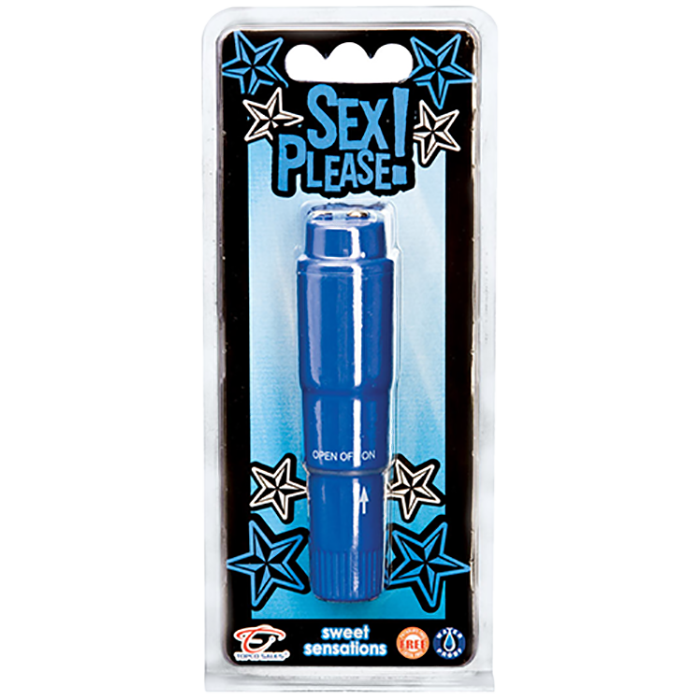 Sex Please! Sweet Sensations Vibe, Blue - Topco Wholesale