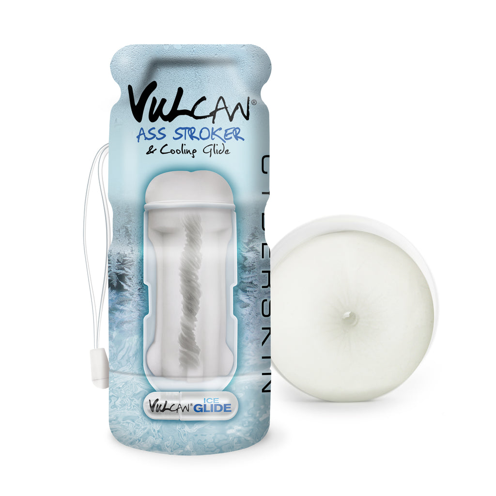 CyberSkin® Vulcan® Ass Stroker w/Cooling Glide, Frost - Topco Wholesale