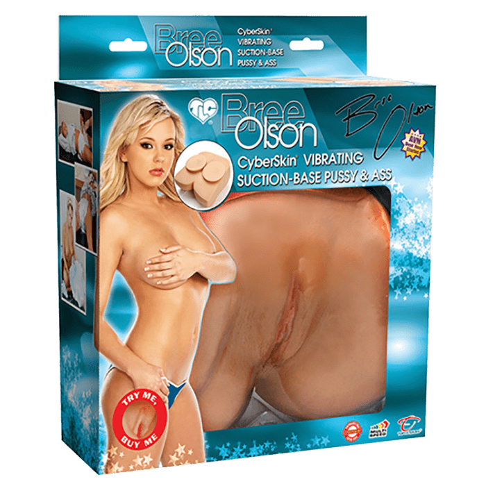 Bree Olson CyberSkin® Vibrating Suction-Base Pussy & Ass - Topco Wholesale