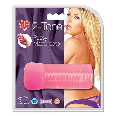 TLC 2-Tone Pussy Masturbator, Pink - Topco Wholesale