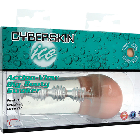 CyberSkin® Ice Action-View Big Booty Stroker - Topco Wholesale