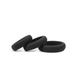 Hombre Xtra Stretch Silicone C-Bands, 3Pk Charcoal - Topco Wholesale