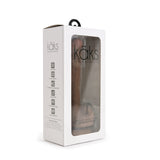 Kaks Dual-Density Platinum Silicone Dildo, 7.5" Dark - Topco Wholesale