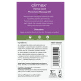 Climax® Hemp Pheromone body oil and lubricant
