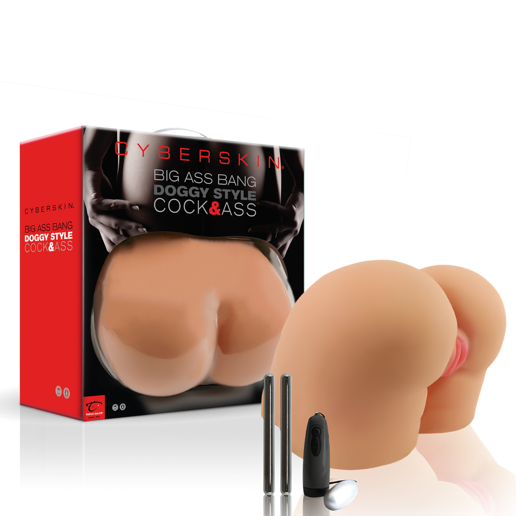 CyberSkin® Virtual Sex Ultra Big Ass Bang Doggy Style Pussy & Ass, Light - Topco Wholesale