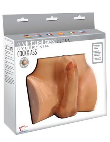 CyberSkin® Virtual Sex Ultra Cock & Ass, Warming & Vibrating - Topco Wholesale