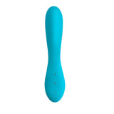 Climax® Elite, Meg, Rechargeable 9x Silicone Vibe, Blue - Topco Wholesale