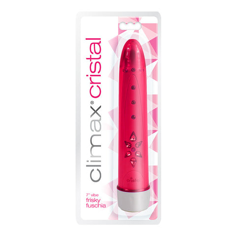 Climax® Cristal 6X Vibe, Frisky Fuchsia - Topco Wholesale