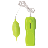 Glo-Glo a Go-Go Nuclear Lime Flicker Tip Vibrating Bullet - Topco Wholesale