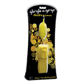 CLOSEOUT - Glo-Glo a Go-Go Electric Lemon Flicker Tip Vibrating Bullet - Topco Wholesale