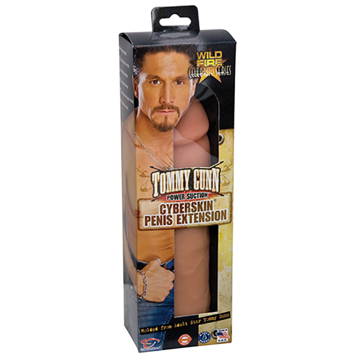 Wildfire Celebrity Series Tommy Gunn Power Suction CyberSkin Penis Extension - Topco Wholesale