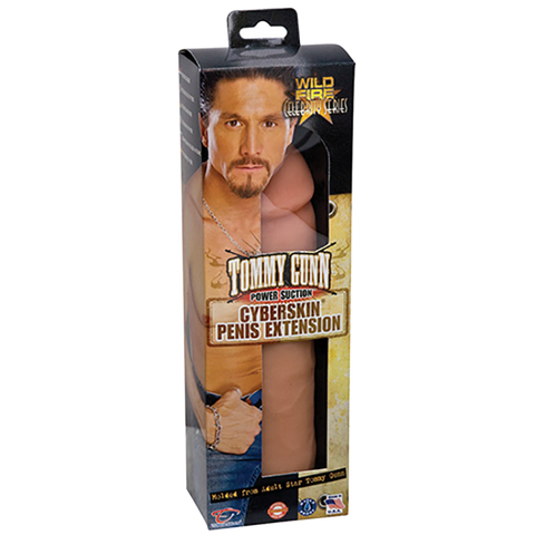 Wildfire Celebrity Series Tommy Gunn Power Suction CyberSkin Penis Extension - Topco Wholesale