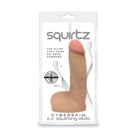 Squirtz CyberSkin® 8.5" Squirting Dildo - Topco Wholesale