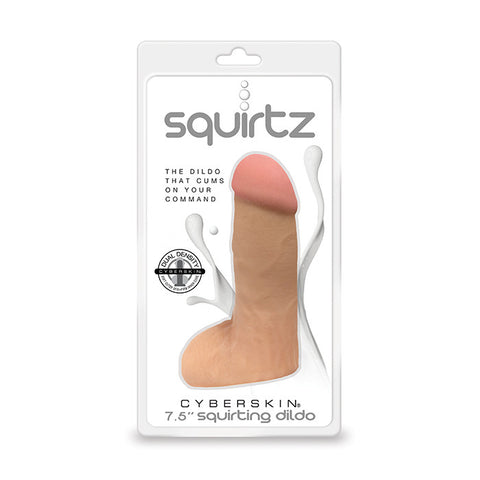 Squirtz CyberSkin® 7.5" Squirting Dildo - Topco Wholesale