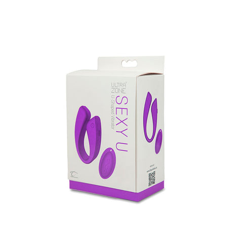 UltraZone Sexy U Vibrator, Purple - Topco Wholesale