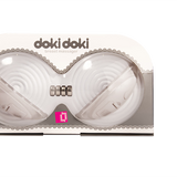 CLOSEOUT  - FUNZONE Doki Doki Breast Massager, White - Topco Wholesale