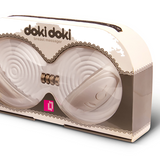 CLOSEOUT  - FUNZONE Doki Doki Breast Massager, White - Topco Wholesale