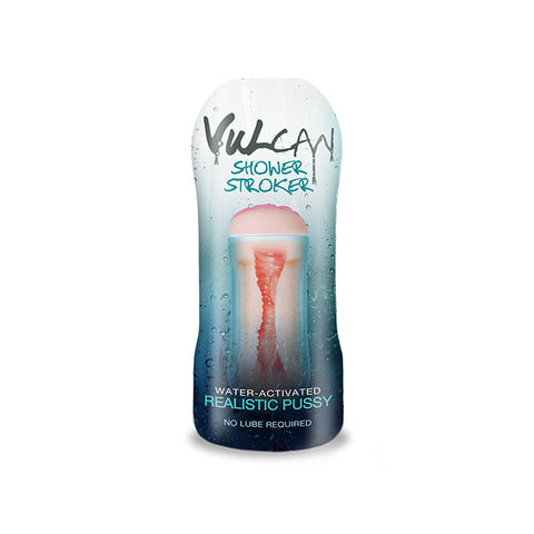 CyberSkin® H2O Vulcan® Shower Stroker, Realistic Pussy - Topco Wholesale