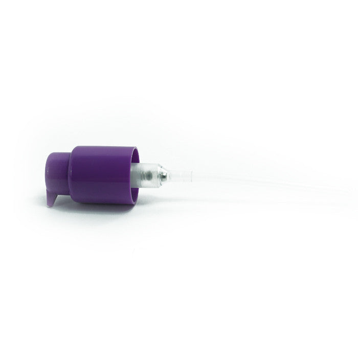 CLOSEOUT - PUMP; 24/410, 0.5ML, MAUVE - Topco Wholesale