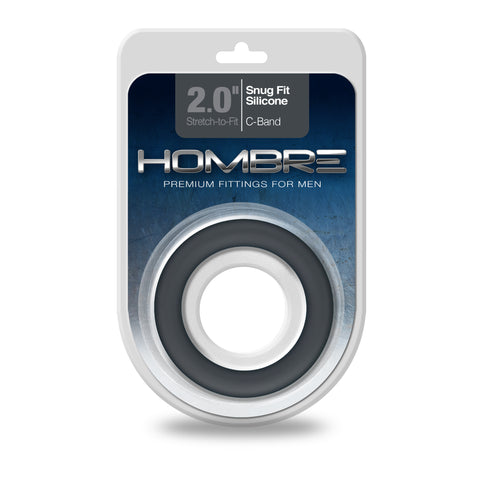 Hombre Snug-Fit Silicone C-Band, Charcoal - Topco Wholesale